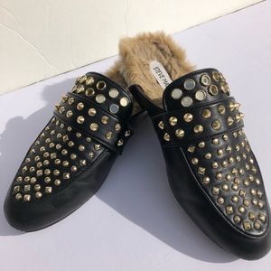 USED  Steve Madden 
Jordan Studded & faux fur